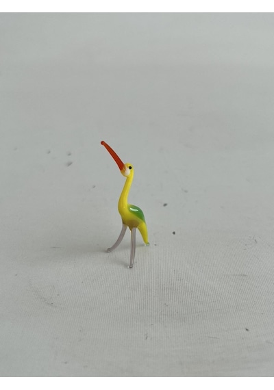 El Yapımı Mini Murano Cam Flamingo Biblo A140-01