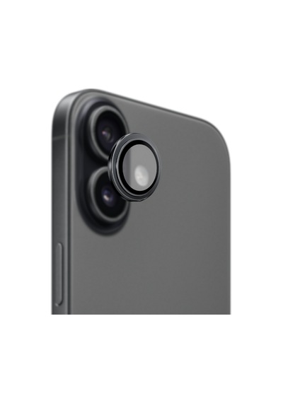 Safeus 9h+ Safir Temperli Kamera Lens Koruyucu, Apple Uyumlu iPhone 17 İle Siyah