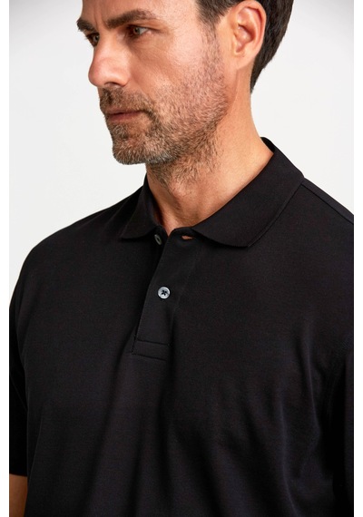 Bisse Erkek V Yaka T-shirt Sıyah Tsnos24y24102 D99 Siyah