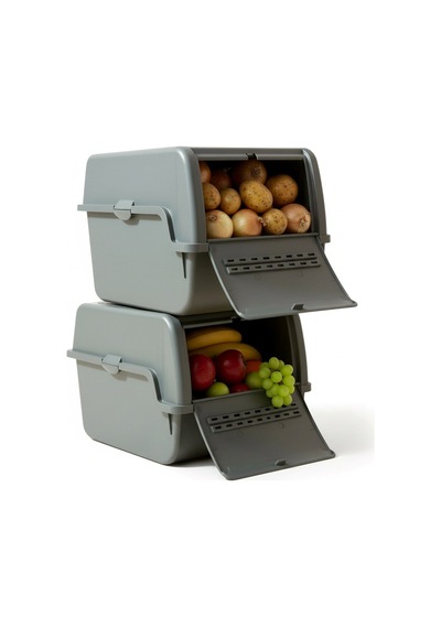 Technow Motek Mt-40 S-box 8 Litre Çok Amaçlı Organizer Düzenleyici Antrasit 2 Adet Antrasit