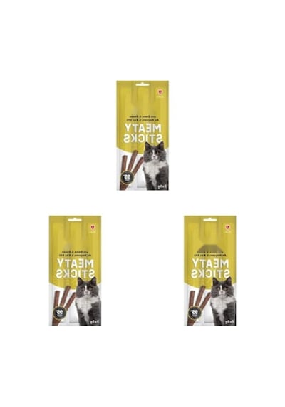 Kedi Eğitim Ödül Çubukları - Av Hayvanlı & Kaz Tatlı 3 X 5 Gr 3 Paket