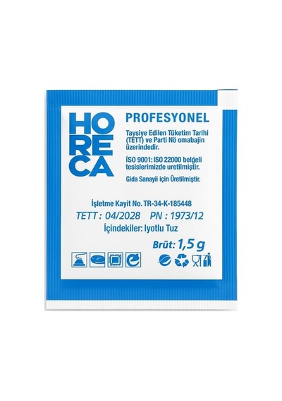 Horeca Tuz Kare 5x5 1000 Li 6'li Paket