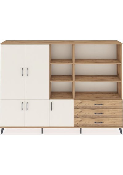 Arges Dolap 11 Raflı 3 Çekmeceli 5 Kapaklı 220x30x163 Çam-aytaşı/çam Aytası/atlas Çam - Atlas Çam Arges Dolap 11 Raflı 3 Çekmeceli 5 Kapaklı 220x30x163 Çam-aytaşı/çam Aytası/atlas Çam - Atlas Çam