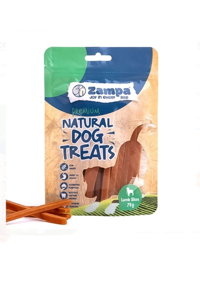 Zampa Kuzu Etli Dilimler Köpek Ödülü 75 Gr