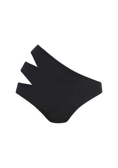 Penti Fresh 3lü Pamuklu Siyah Slip Külot