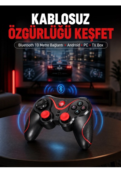 Mey İthalat Gelişmiş Kontrol Hassasiyeti Sunan Kablosuz Bluetooth Oyun Kolu 95070206