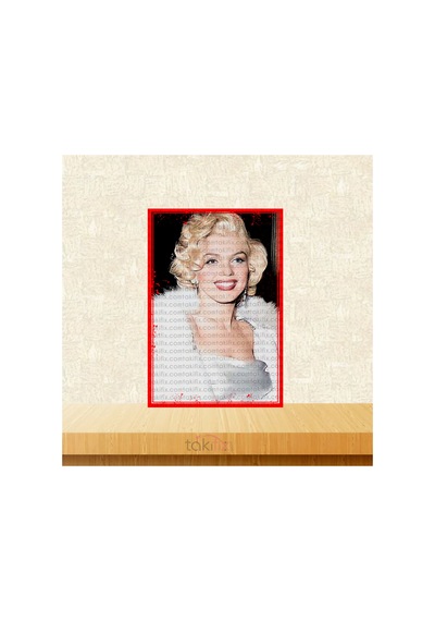 Marilyn Monroe Tasarımlı 20x30 Cm Retro Ahşap Poster Çok Renkli - 743297229 Çok Renkli