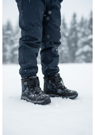 Ndrops Yseyl015 Outdoor Çocuk Bot Siyah - Lacivert Gri - Siyah