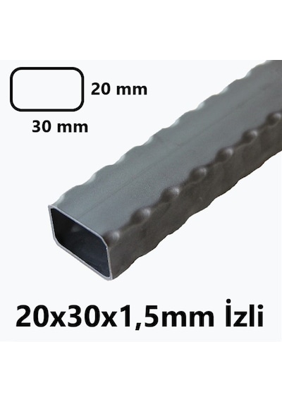 Izli 20 X 30 X 1,5 Mm Kutu Profil 20X30X1,5 Demir (1 Mt Fiyatı)