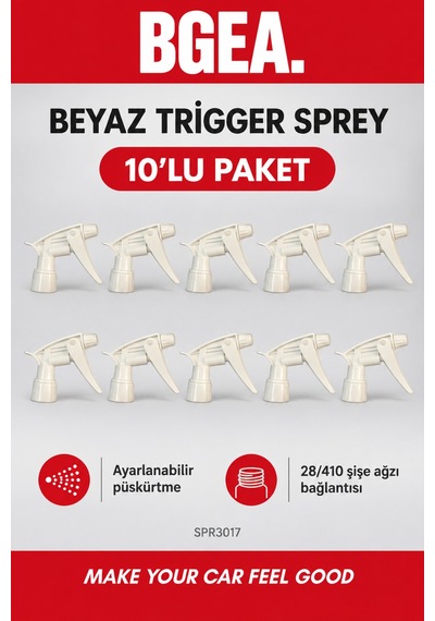 Bgea 10'lu Premıum Trigger Sprey Beyaz 28/410