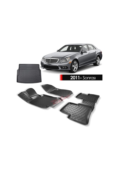 Mercedes E Serisi W212 Paspas Bagaj Havuzu 3D Rizline Rampalı