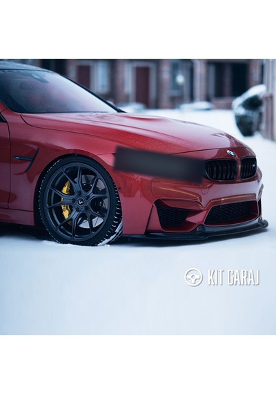 Kit Garaj Bmw F30 F80 M3 Parlak Siyah Ön Lip Plastik Boyalı
