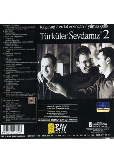 Türküler Sevdamız - 2 / Tolga Sağ, Erdal Erzincan, Yılmaz Çelik