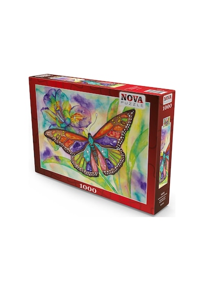 Nova 1000 Parça Renkli Kelebek. Suluboya Puzzle - 41015