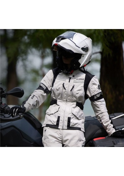 Scoyco Jk122 Motosiklet Montu Kadın 4 Mevsim Oxford 600-d Dayanıklı Kumaş Motorcu Mont Women Grey