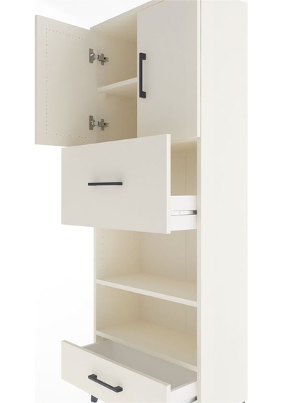 Arges Dolap 4 Raflı 2 Çekmeceli 2 Kapaklı 60x30x163 Aytaşı-aytaşı Aytası