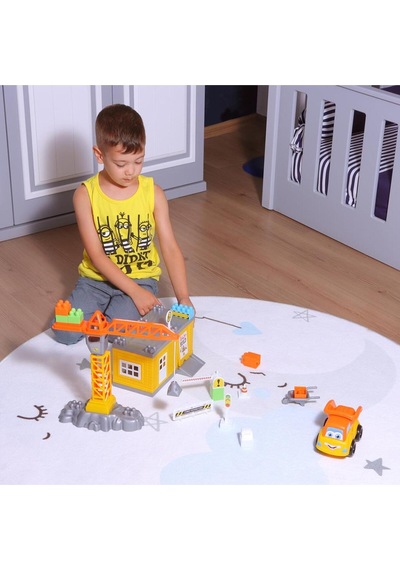 Ogi Mogi Toys İnşaat Bloklar ve Vinç 44 Parça