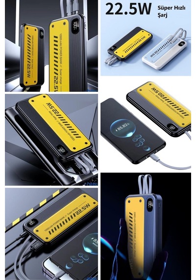 Buffer 10000 Mah Hızlı Şarj Özellikli Aynı Anda 4 Cihazı Şarj Edebilen Powerbank