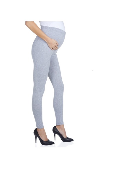 Luvmabelly Maternity 8001-8002-8009 Hamile Pamuk Tayt-gri