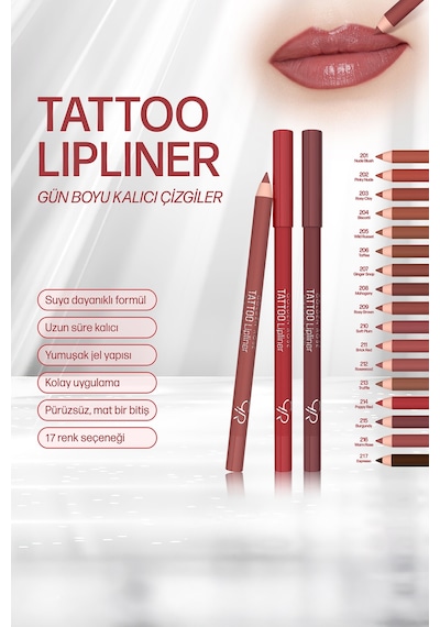 Golden Rose Tattoo Lipliner No: 217 Espress