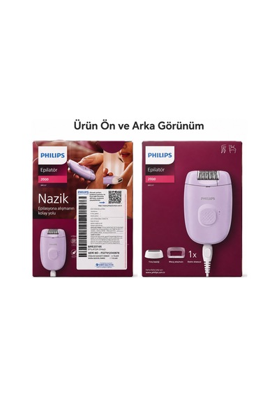 Philips Epilatör Series 2000 Bre237/05 Kablolu Epilatör + Voilet 100 Ml Kadın Parfüm Hediyeli