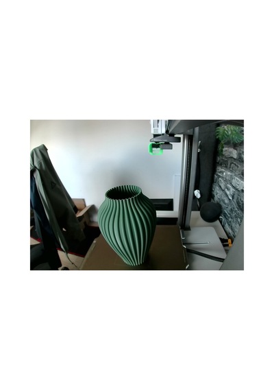 Modern Dekoratif Vazo 20 Cm Haki Yeşil Haki Haki