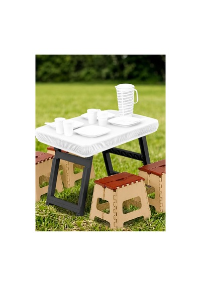 75 120 Cm Lastikli Tek Kullanımlık Piknik Masa Örtüsü