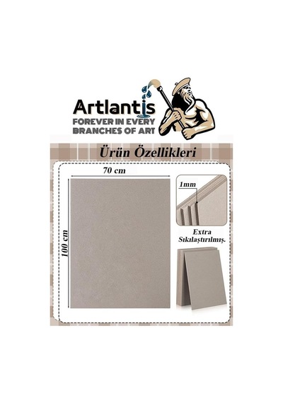 Mukavva Gri 1 Mm 70x100 Cm 5 Adet Sert Karton Ekstra Sıkıştırılmış 70 100 Mukavva Gri Renkli 5 Adet