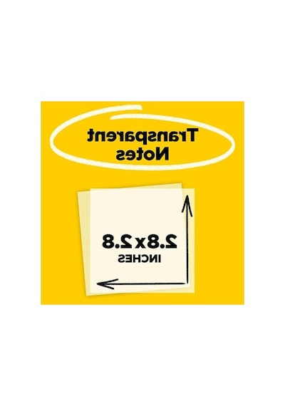 Şeffaf Notlar, 12 Blok, 73 Mm X 73 Mm İle Yeniden Kullanılabilir