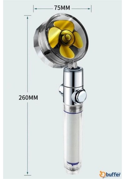Turbo Pervaneli Su Tasarruflu 360 Derece Dönebilen Duş Başlığı Ve Silikon Banyo Masaj Matı Silikon Diğer