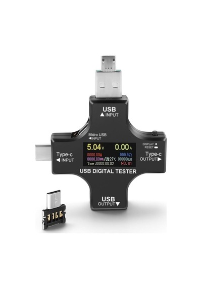 Powermaster Pm-26611 Type-c/usb Voltmetre Ampermetre Test Cihazı