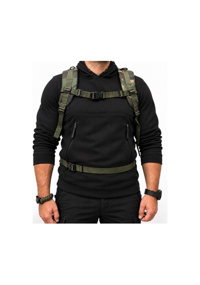 Su Geçirmez Outdoor Sırt Çantası - Dağcı Çantası - Savage Ventura 50lt- Kamuflaj Çok Renkli