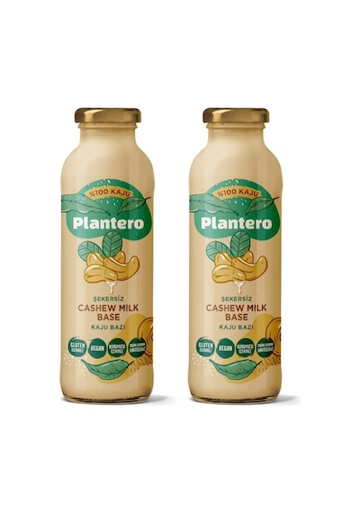 2'li Set Kaju Sütü Bazı Konsantre Bitkisel Süt 250 Gr 6 Lt Süt %100 Kaju 25 Bardak