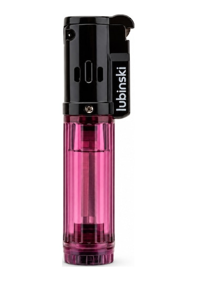 Lubinski Cigar Basic Slim Tek Torch Puro Çakmağı Mor Lb-205