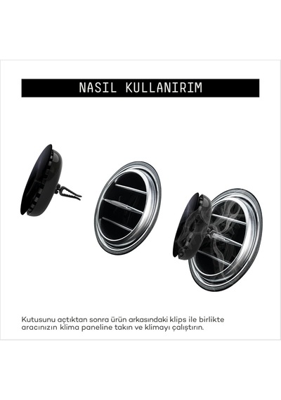 Vavana Spin Araba Klima Kokusu - Profesyonel Otomobil Kokusu / Bpa & Sıvı İçermez / 90 Gün Etkili / 2'li Set Energ
