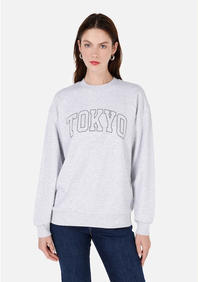 Colin's Colins Gri Kadın Sweatshirt Cl1070195 Q1.v2 Mga Gri Melanj