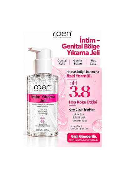 Roen pH 3.8 Genital Bölge İntim Yıkama Jeli 200 ML