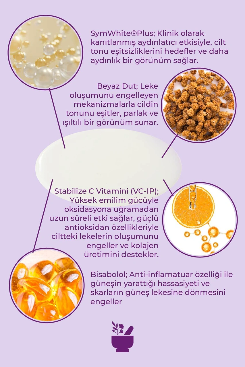 Cosmed Aydınlatıcı ve Leke Karşıtı Etkili C Vitamini Serum - Brightening Vitamin C Serum - 30 ml