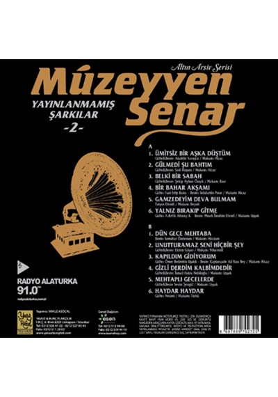 Müzeyyen Senar - Yayınlanmamış Şarkılar 2 Plak