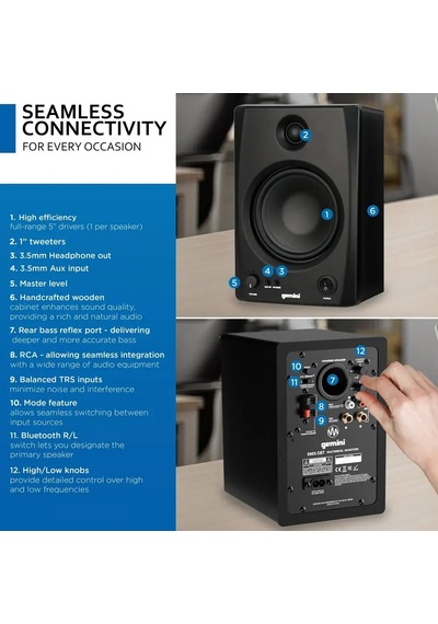 Smx-5bt 5" Bluetooth Destekli Stüdyo Monitörü