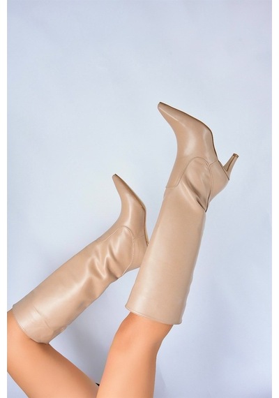 Fox Shoes Ten Kısa Topuklu Kadın Çizme L882870409