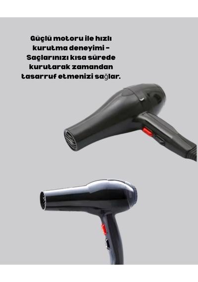 Lexroo 2200w Profesyonel Fön Makinesi Difüzörlü Soğuk Üflemeli Ço