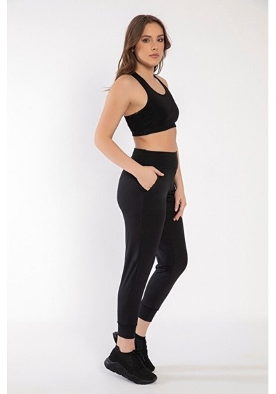 Crozwise Jogger Kadın Siyah Tayt 3198