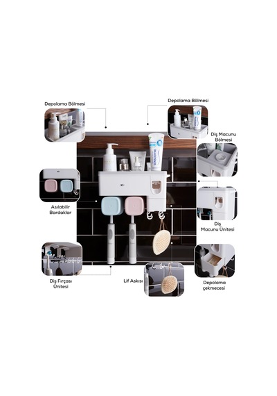 Karaca Home Glenda Banyo Organize Aksesuar