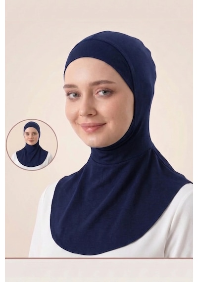Penye Boyunluk Bone Terletmez Kaşındırmaz Yumuşak Likralı Ninja Bone Lacivert