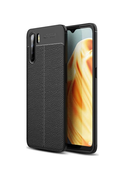Oppo A91 Kilif Deri Desenli Kamera Çikintili Kalite Silikon 446589824