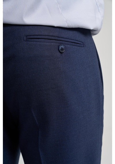 İmza Lacivert Esnek Yandan Cepli Slim Fit Classic Pantolon 1003250160 Lacivert