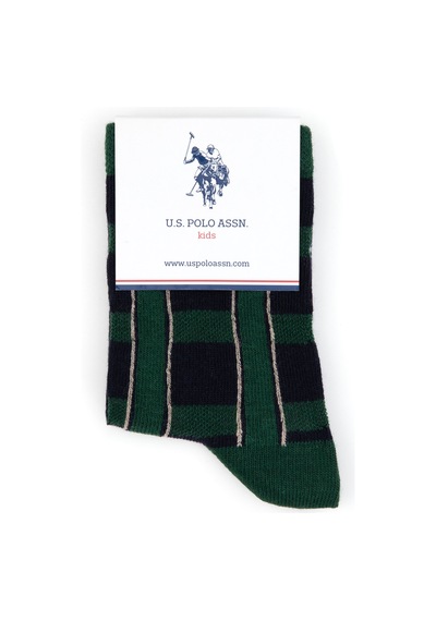 U.s. Polo Assn. Erkek Çocuk Yeşil Çorap Soket 50318057-vr054 Yesıl