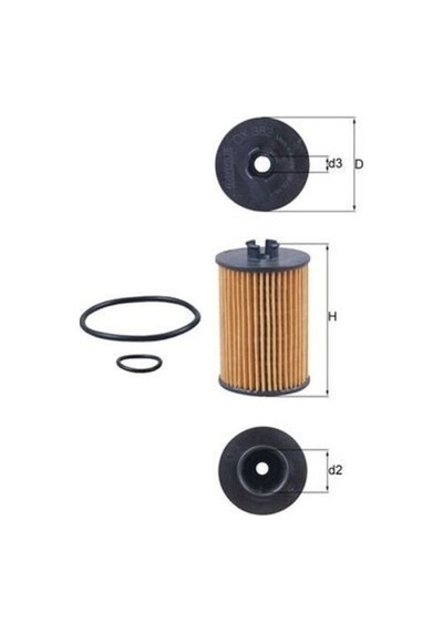 Mahle-knecht-behr Ox382d Yağ Filtresi A Class W169 0412 B Class W245 0510 2661800009