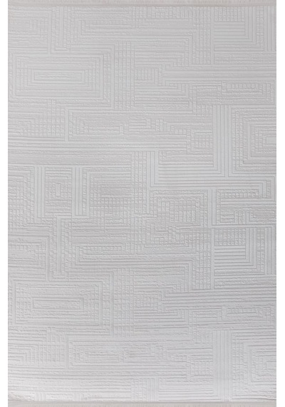 Gabardin Halı Moss 5009 Serisi Triko Akrilik Salon Oturma Yatak Odası Halısı Gri